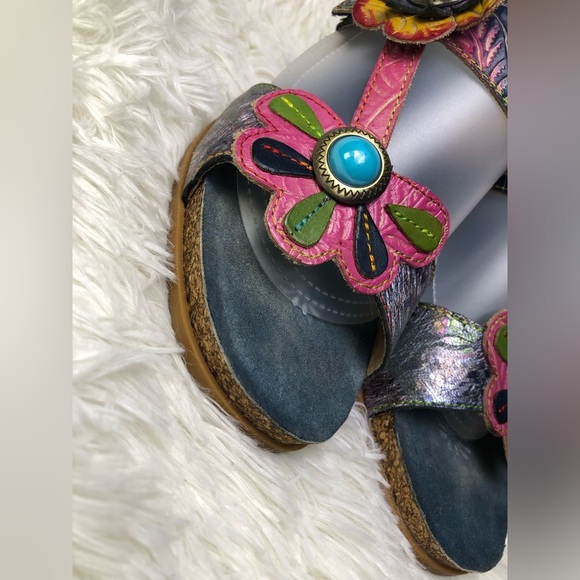 L'Artiste by Spring Step Multicolor Floral Sandals - Picture 8 of 15